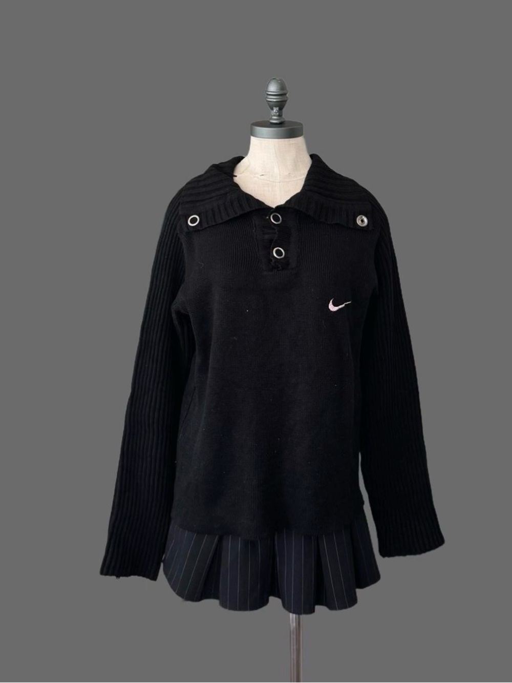 Nike Black Knit Pullover